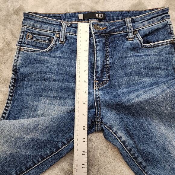 Kut Jeans Womens 2 Blue Catherine Fab Ab Boyfriend Ankle High Rise Stretch Denim - Picture 13 of 16